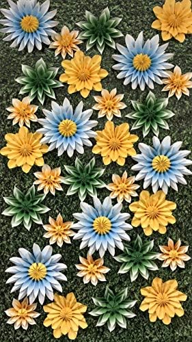 Professor criou Recursos Floral Sunshine Paper Flowers Decorações pré -fabricadas para cenários de fotos de festa, paredes das