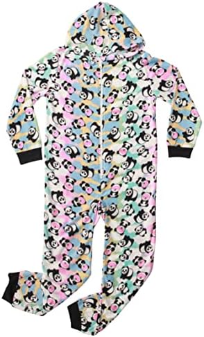 Just Love Pijamas de macacão com capuz para meninas PJs de inverno de uma peça com capuz