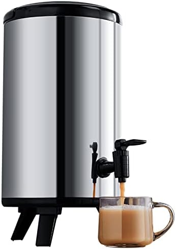 Dispensador de bebida isolada dispensador de bebida gelada, dispensador de leite térmico de aço inoxidável, cilindro de café portátil
