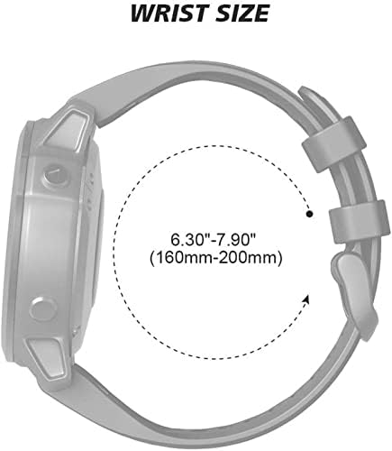 Daikmz Sport Silicone Smart Watch Bracelet Strap for Garmin Fenix ​​6x 7 7x 3HR 935 945 ABORDAÇÃO S60 S62 Quick EasyFit WatchBand Correa