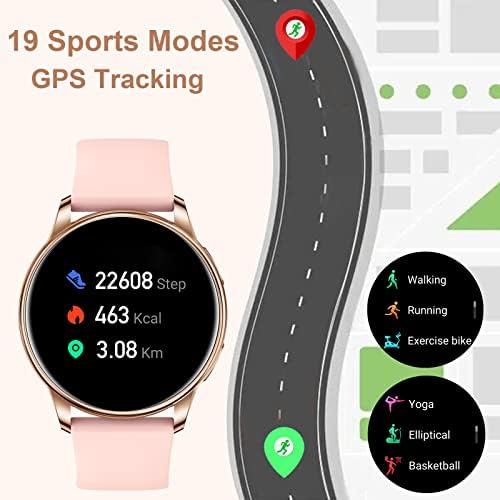 Relógio inteligente para homens homens, rastreador de fitness smartwatch à prova d'água para Android iOS Telefone