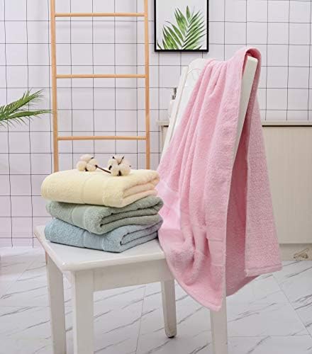 Toalhas de banho de algodão de bambu aibaser -27x54inch - toalhas naturais e ultra absorventes para banheiro