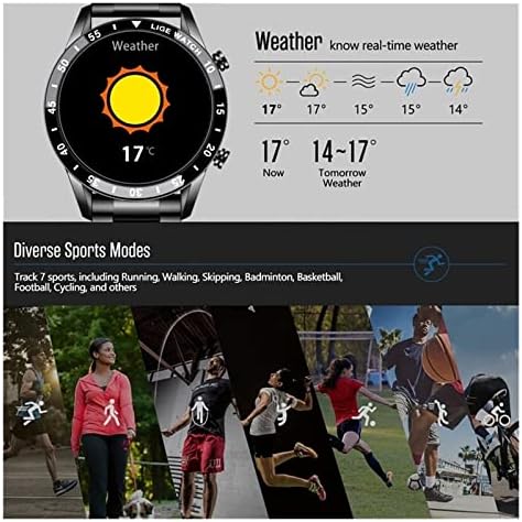 VPSN Full Circle Touch Screen Banda de aço Luxo Bluetooth Call Men Watch Smart Watch