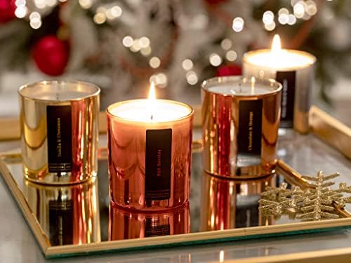 Lamodahome natal baunilha e canela perfumada vela decorativa ouro ano novo série especial mesa centralpieces celebration Navidad Cool