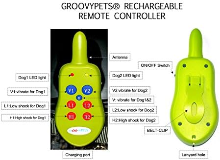 Grooveps® 1-Dog Remote Dog Training Collar System