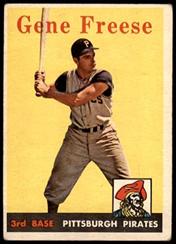 1958 Topps 293 Gene Freese Pittsburgh Pirates Dean's Cards 2 - Good Pirates