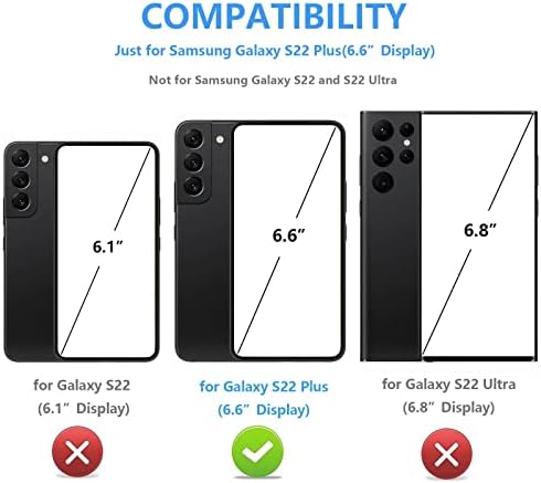 Onetop Compatível com a caixa da carteira Samsung Galaxy S22 Plus com porta -cartas, caça -níqueis de cartão de cozinha