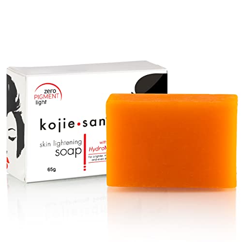 Kojie San Skin Bellening Sopa de ácido Kojic autêntico até e ilumina o tom da pele - 65 gramas de barra