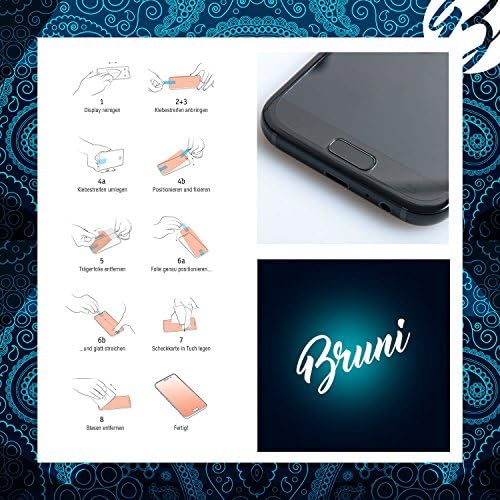 Protetor de tela Bruni Compatível com Alcatel One Touch Pixi 4 Protector Film, Crystal Clear Protective Film