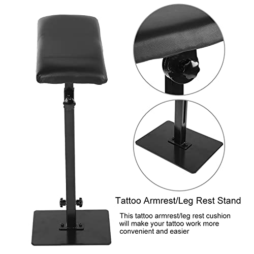 Tattoo Arm Afrest Stand, Black Professional Tattoo Arm Crest, Stand Ajustável de Estúdio de Resto de Altura da Perna,