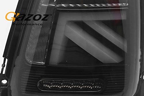 Luzes traseiras de LED de desempenho de Gazoz para 2010-2013 Mini Cooper R56 R57 R58 R59 - Union Jack Smoke