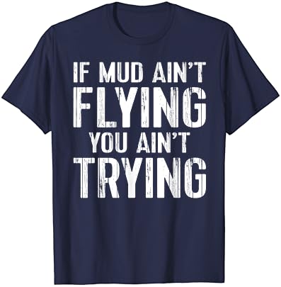 ATV Quad Four Wheeler Gear Mudding Gift Lama Aint Flying T-shirt