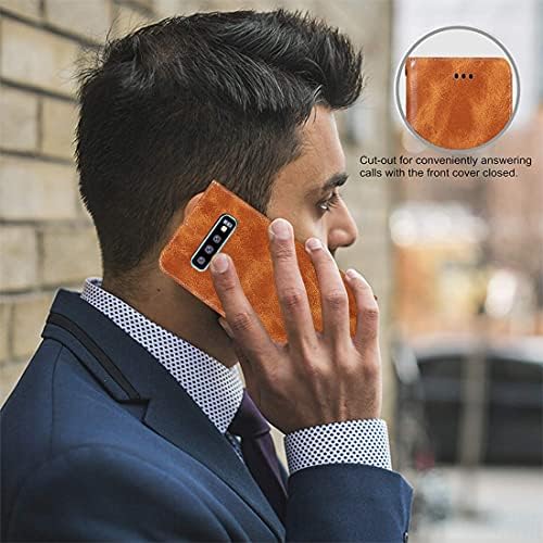 Caixa Zoeirc para a caixa Galaxy S10, capa da carteira Samsung S10, capa de telefone da carteira de couro PU com slots de cartão para