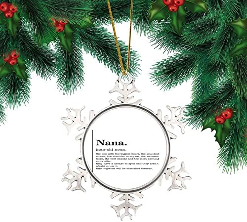 Pewter Snowflake Ornamento Definição Substitua Idéias de Presente METAL METAL Elegante Ornamentos pendurados de Natal