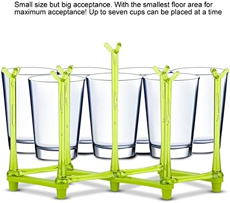 Rack de secagem de xícara durável de deformação fácil de deformação, versátil suporte de xícara resistente