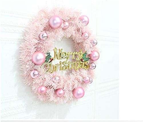 Zmdza 30/40/cm rosa Christmas Wreath Decoração Ring Ring Ring Shopping Window Window Display Ornamentos
