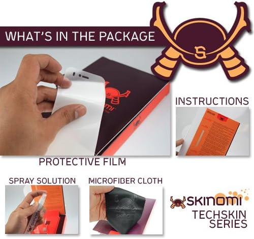 Protetor de pele de corpo inteiro Skinomi Compatível com ASUS Transformer Prime Techskin Cobertura completa Clear HD Film