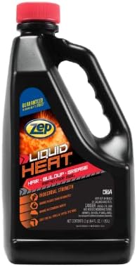 Zep Liquid Heat Hair and Grease Trampo Dissolver gel - 64 onça ZULHG64 - Fórmula de força profissional
