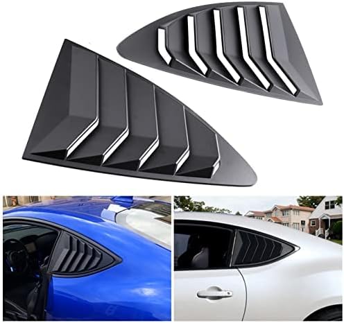 Treno Janela lateral Style Racing Style Air Vent Louver Scoop Shades Tampa para 2013-2021 Scion FR-S Subaru Brz e Toyota