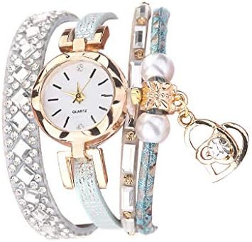BEUU New Women Women Wristwatch Butterfly Quartz Vintage Weave Wrap Strap Strap Girl Lady Bracelet Watch For Christmas