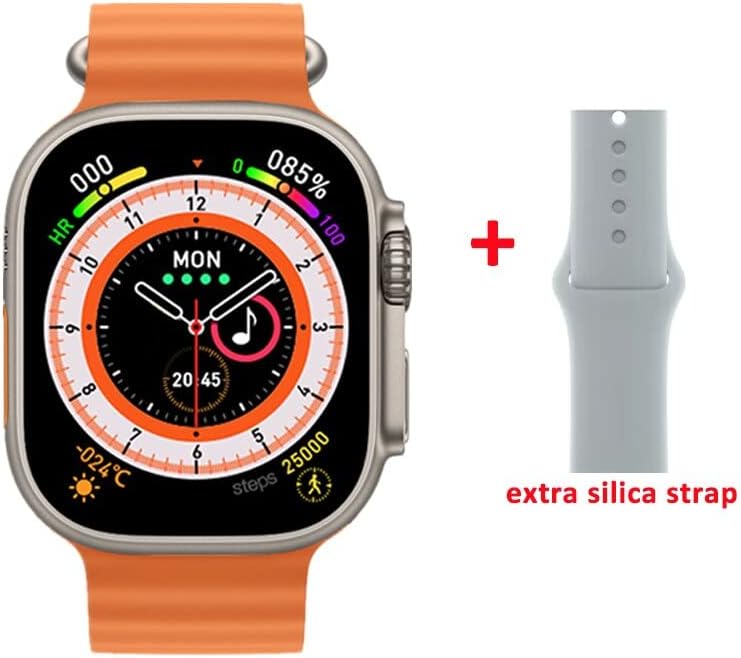 JS8 Ultra Mini 41mm Relógio 8 mulheres Smart Watch 1,75 polegada Série 8 Temperatura corporal Siri NFC Voice Intercom
