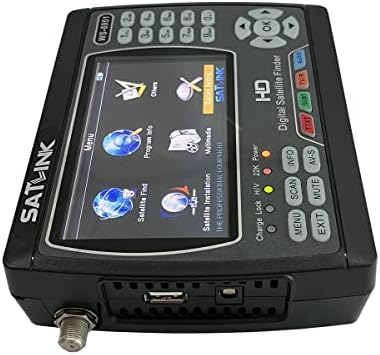 Satlink WS-6951 totalmente DVB-S e DVB-S2 Fiet Satellite Digital Finder Meter Satellite TV recebido com MPEG-2 e MPEG-4, QPSK,