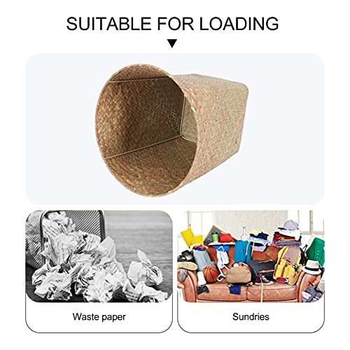 Cestas de lavanderia de nuobestim pequeno lixo de cesta de tecido pode cesta de lixo lixo quadrado lixo de lixo