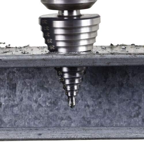 DTACKE 5-35mm/0,19 -1,37 Bit de broca de etapa HSS 13 Passos Drill escada redonda haste reta Fluta Ferrilha Ferramentas de Cutter de