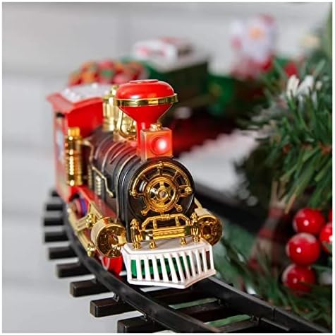 Decorações de Natal de pifude Conjunto de trem de árvore de Natal Anexos à sua árvore REAL Toy Christmas Train