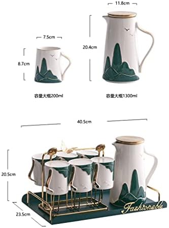 N/A Cerâmica de água conjunto de água Coloque em casa sala de estar chinesa xícara de xícara de xícara de chá conjunto de