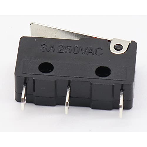 Chave de limite de 10pcs, 3 pinos N/o N/C 5A 250VAC KW11-3Z Micro switch