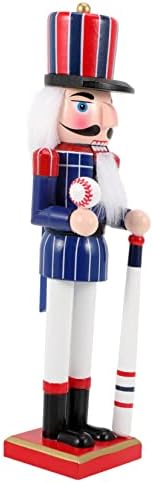 Aboofan American Nutcracker Para Mesa de Xmas Quebras de Baseball de Baseball Figuras de Baseball Decorações de Nutcackers Decorações