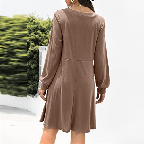 Vestido para meninas inverno outono de manga comprida 2023 Trendy v pescoço lã forrada lã solto lounge sexy