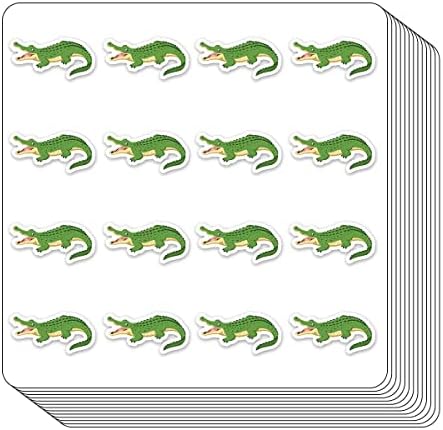Adesivos de planejador de crocodilo, adesivos de jacaré de 0,5 polegadas para calendário de scrap.