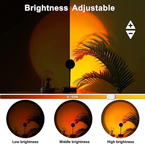 Lâmpadas LED de Lâmpada de Lâmpada de Sunset Quigo para o quarto Night Light RGB Lights Light Sunlight Sunrise Lamp 10W 360