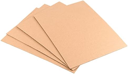 JAPCHET 60 PCS 9 x 12 polegadas folhas de papelão corrugadas, folhas de papelão plano inserir para embalagem, correspondência e criação,