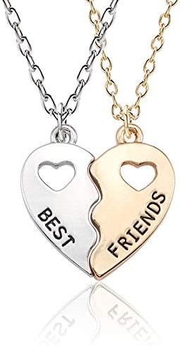 Colar de amizade de bff para 2 - colares de melhores amigos BFF Presentes para 2 Melhores Amigos Combationários para Forever