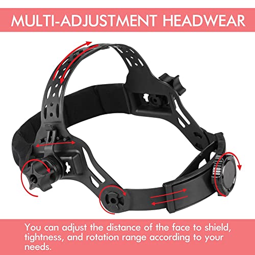 Weldsamurai Face Shield para moagem, máscara de segurança multiuso tom 5 UV/IR-Anti-Fogo e Lente Clear revestida