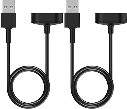 Compatível com o carregador de luxo Fitbit, Lamshaw USB Carregamento de cabo de substituição de cabo compatível