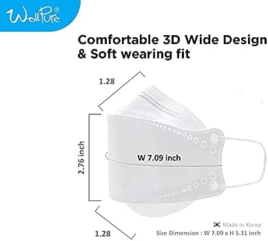 Sumfree KF94, proteção de 4 camadas, fabricados na Coréia, respiração confortável
