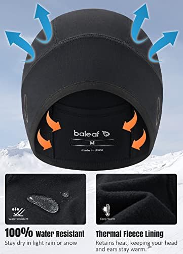 Baleaf Winter Hats Termal Skull Cap para homens Aquecedores de orelhas de clima frio Capacete de capacete de capacete