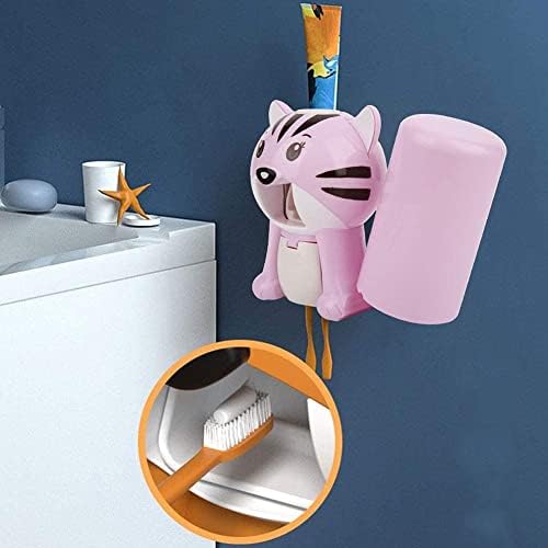 Dispensador de creme dental MxJCC, espremedor de pasta de dente elétrica automática com sensor na parede para banheiro do