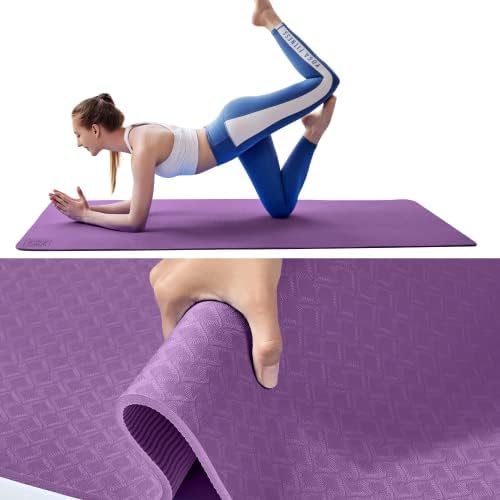 Chabaebae melhor para articulações de ioga larga de largura de grossa extra 72 x 32 x 1/3 absorvente de choque de