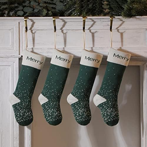 Meias saco decoração de natal meias presente meias meias pacote meias guirlanda de bétula iluminada