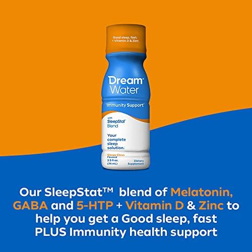 Dream Water: Sleep Aid & Immunity Support - Sleepy Citrus - 12 CT