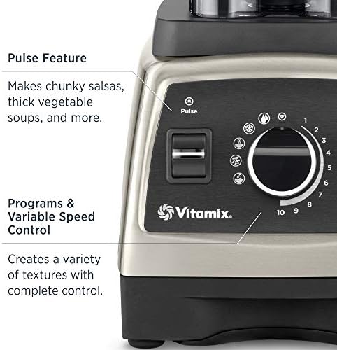 Vitamix, Pearl Grey, Série 750 Blender, profissional, 64 oz. Recipiente de baixo perfil