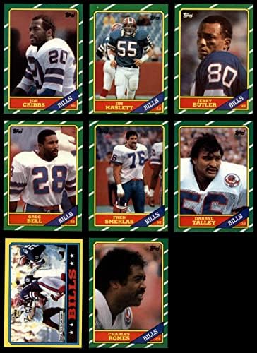 1986 Topps Buffalo Bills quase completa equipe definida Buffalo Bills NM/MT Bills