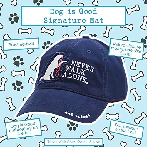 Cachorro é um bom chapéu de assinatura nunca caminhe sozinha - ótimo presente para amantes de cães, para homens e mulheres