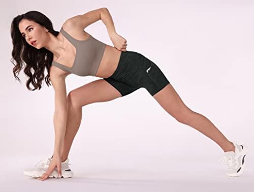 Ododos Women's Tummy Control Yoga Shorts 2.0 com bolsos de altura da cintura atlética shorts-5 / 8