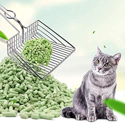 Maserfaliw Cat Scoop Scoop Aço inoxidável Pet Pet Pet Ferramenta de limpeza de metal limpo Profundo projetado para limpar